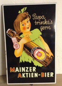 Mainzer Aktien Bier Schild 3